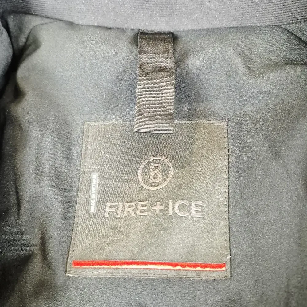 Bogner Fire + Ice Men's Ski Jacket Sz 56 3XL Black Gray WP Insulated Hooded Coat